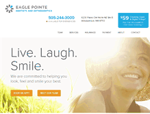 Tablet Screenshot of eaglepointedentists.com